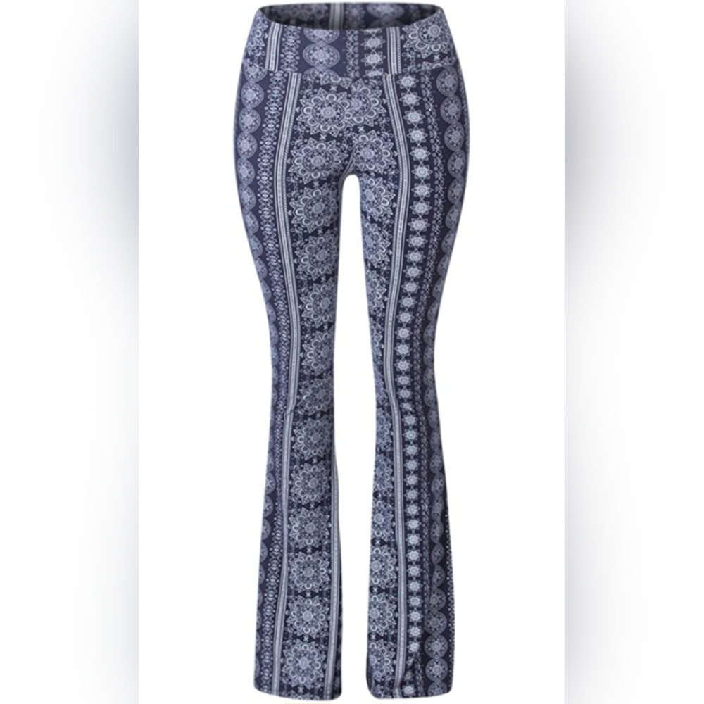 Satina Palazzo Pants in Chakra Blue - Picture 5 of 9